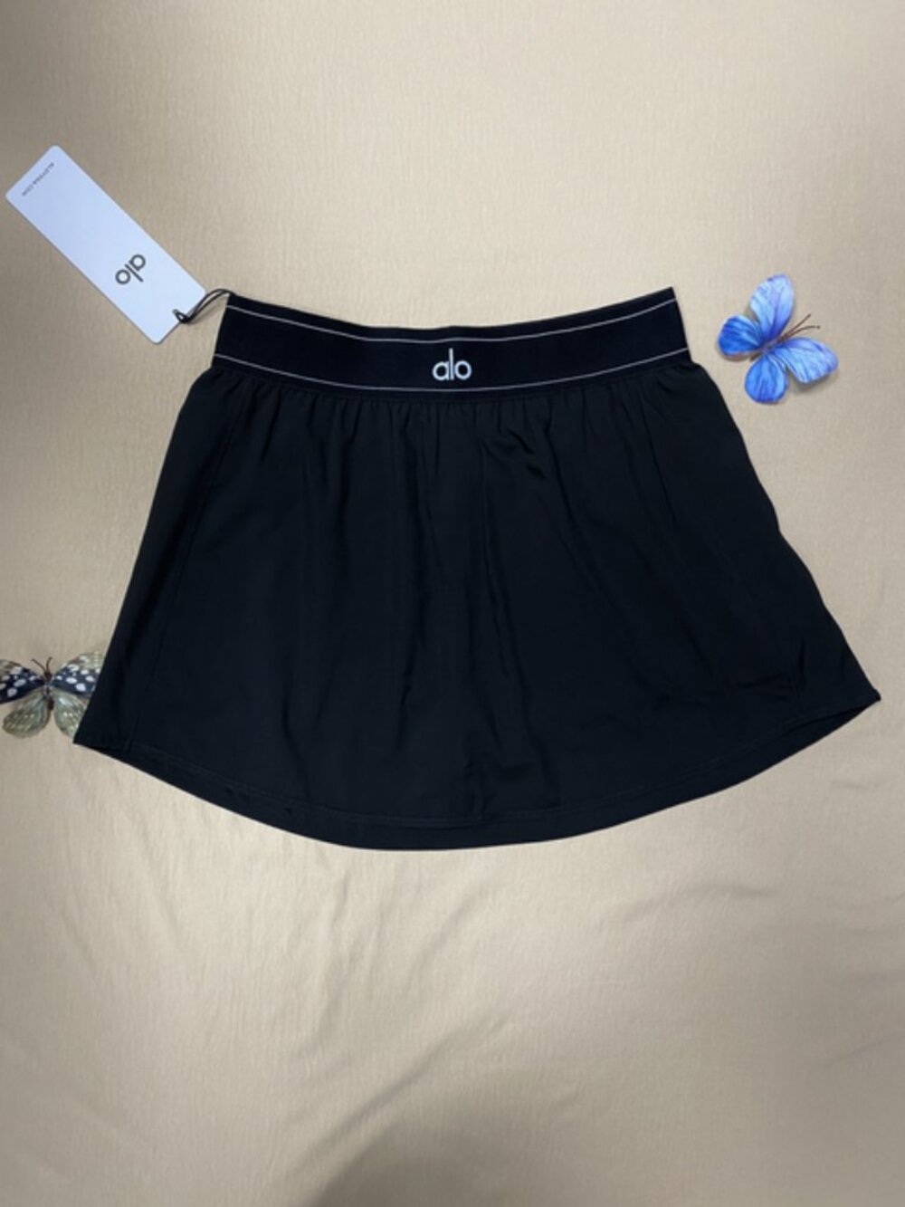 🤹♀️ALO NWT Match Point Black Mini Tennis Skirt🏌️Sporty Everyday Style - Picture 2 of 7